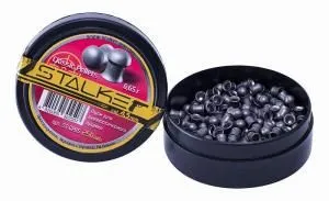 Пульки STALKER Classic Pellets, калибр 4,5мм, вес 0,65г (250 шт./бан.) (60 шт./уп.)