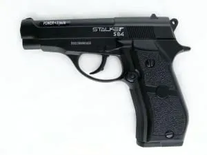Пистолет пневматический Stalker S84 (аналог "Beretta 84"), (металл), калибр 4,5мм,  скорость пули 120 м/с